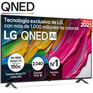 Televisor LG QNED AI QNED80 55QNED80A6A 55'/ Ultra HD 4K/ Smart TV/ WiFi