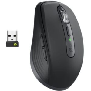 Ratón Inalámbrico Logitech MX Anywhere 3S For Business/ Batería recargable/ Hasta 8000 DPI/ Grafito