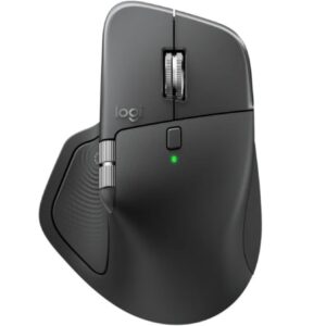 Ratón Ergonómico Inalámbrico Logitech MX Master 4/ Batería recargable/ Hasta 8000 DPI/ Grafito