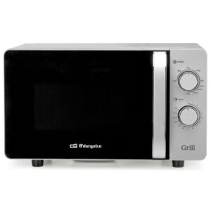 Microondas Orbegozo MIG 2072 CE/ 700W/ Capacidad 20L/ Función Grill/ Gris