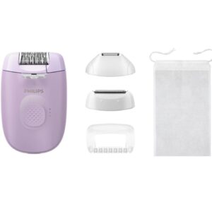 Depiladora Philips Epilator Series 4000 BRE257/ con Batería/ 4 Accesorios