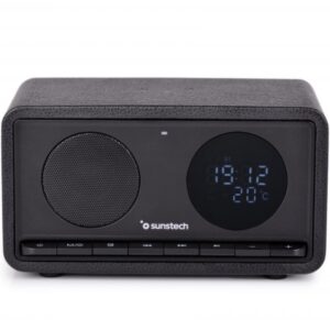 Radio Portátil Sunstech RPBT460/ con Batería/ Negra