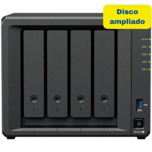 NAS Synology Diskstation DS425+/ 4 Bahías 3.5'- 2.5'/ 2GB DDR4/ 8TB/ Formato Torre - 8435797000438