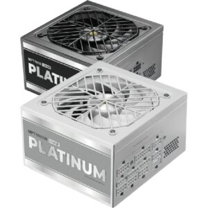 Fuente de Alimentación Mars Gaming MPT1000/ 1000W/ Ventilador 14cm/ ATX 3.1/ PCIe 5.1/ 80 Plus Platinum/ Blanca - 8435693115533
