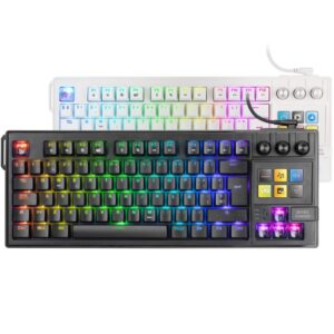 Teclado Gaming Mecánico Mars Gaming MK-MASTER/ Switch Rojo/ Negro/ Incluye SmartDeck - 8435693114192