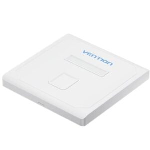 Placa de Pared Keystock Vention IFDW0/ 1 Puertos RJ45