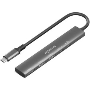 Docking USB Tipo-C Aisens ASUC-5P022-GR/ 1xHDMI 4K/ 2xUSB/ 1xUSB Tipo-C/ 1xUSB Tipo-C PD/ Gris - 8435739903117