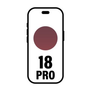 Smartphone Apple iPhone 18 Pro 1TB/ 6.3'/ 5G/ Burdeos - 0195951416083