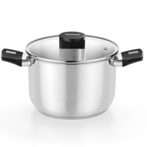 Olla Elite Inox M240222/ 22cm/ 5L/ Acero Inoxidable/ Apta para Inducción - 8435092434365